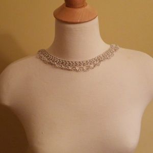 Crochet style chain necklace- multiwear